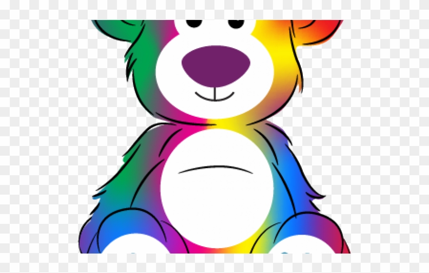 Rainbow Clipart Bear - Png Download