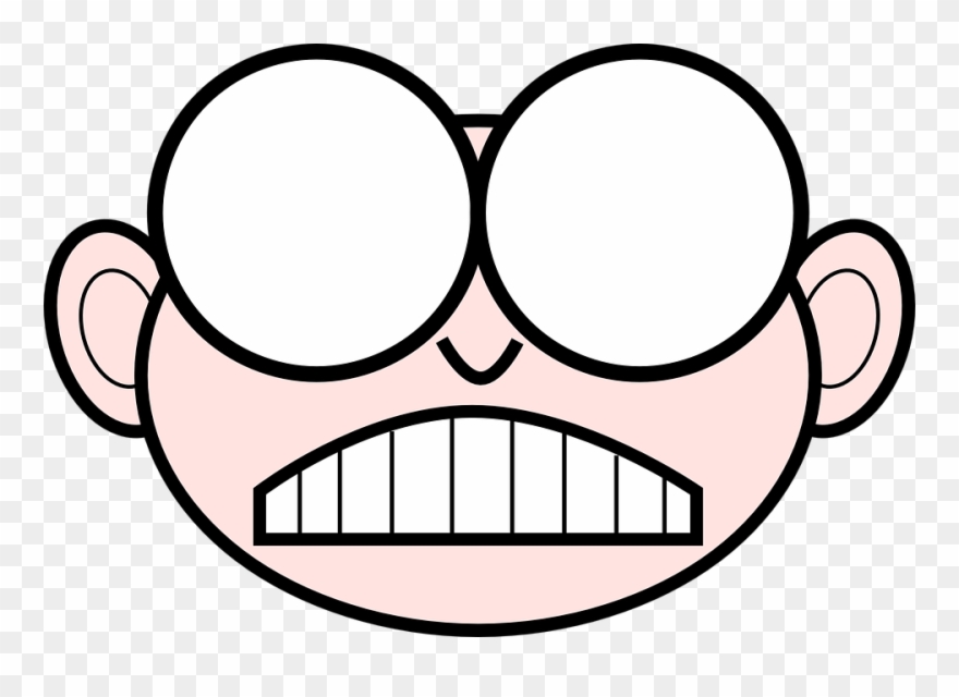 Angry Face Clipart - Nerd Clip Art - Png Download