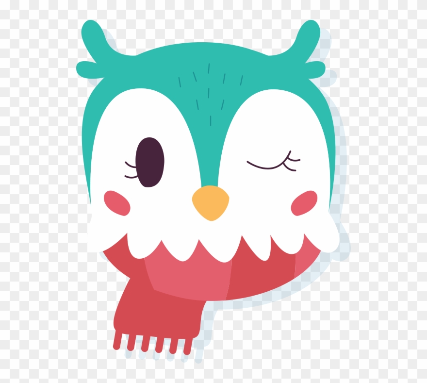 1 - Cute Winter Animals Clipart - Png Download
