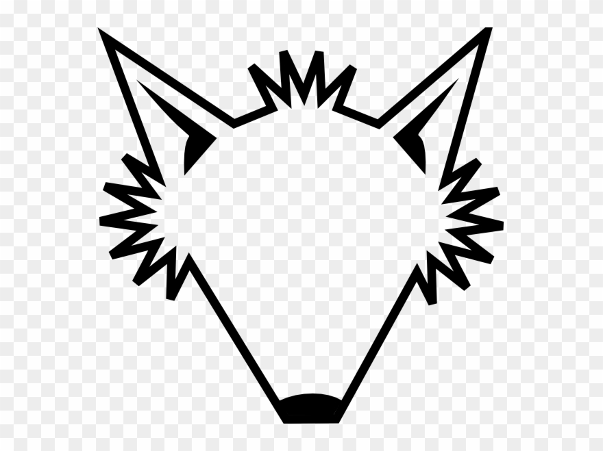 Blank Transparent Fox Head Clip Art - Fox Clip Art Outline - Png Download