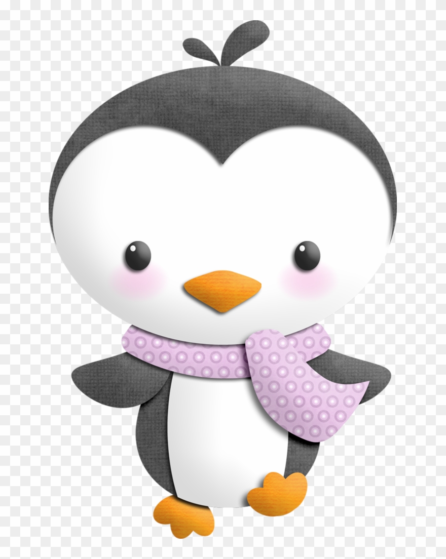 Яндекс - Фотки - Penguin Clipart Cute With Scarf - Png Download