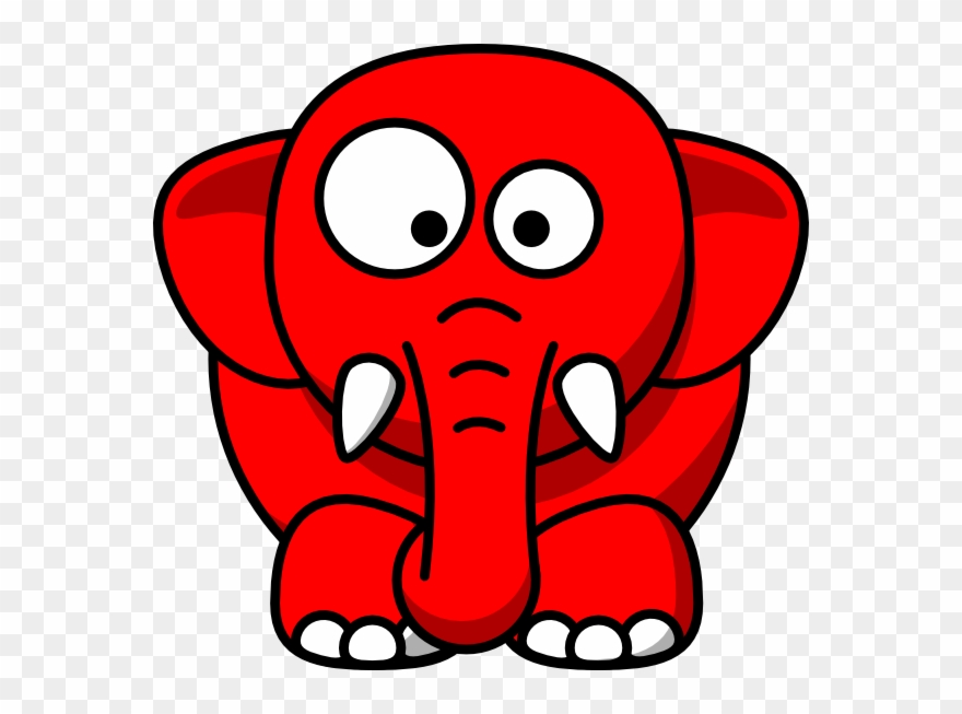 Cartoon Elephant Back Clipart