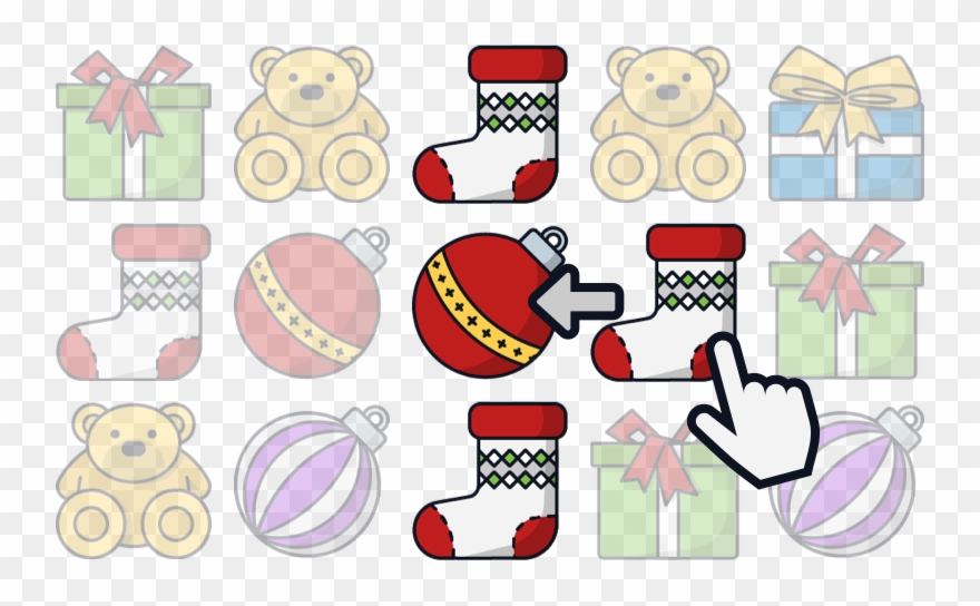 Make Matches Of At Least 3 Tiles In A Row To Score Clipart