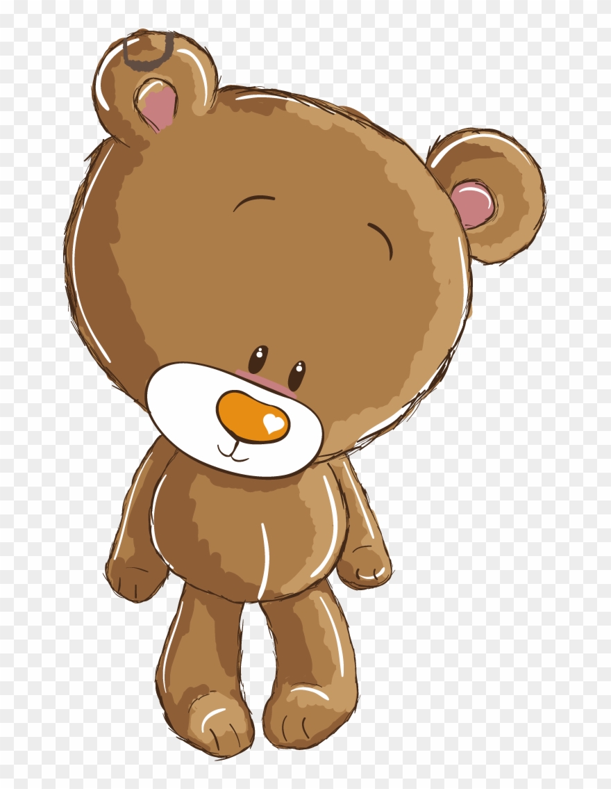 Infant Clipart Baby Brown - Baby Shower Invitation Bear - Png Download