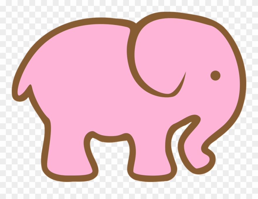No Pienses En Un Elefante Rosa Clipart