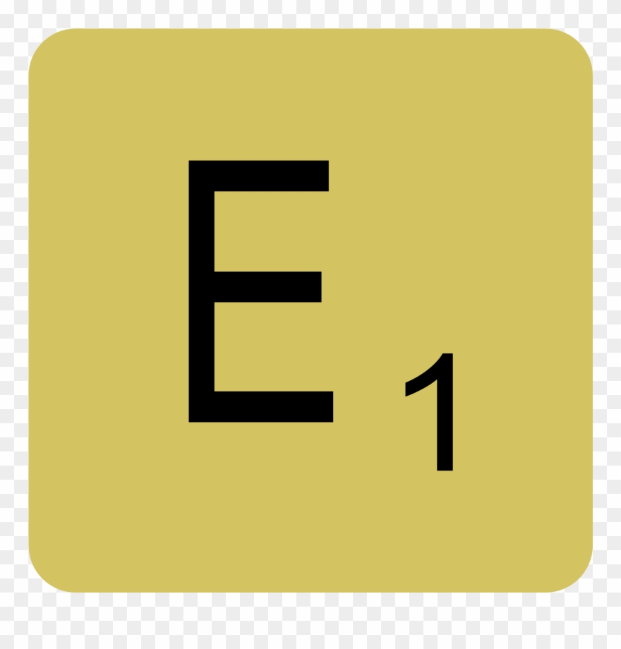 Open Pluspng - Com - Png Scrabble - Scrabble Letter E Png Clipart