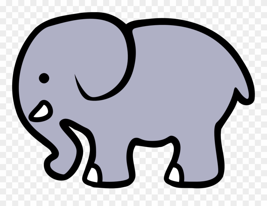 Elephant Clipart Black And White - Girl Birth Announcement, Mother And Baby Elephant - Png Download