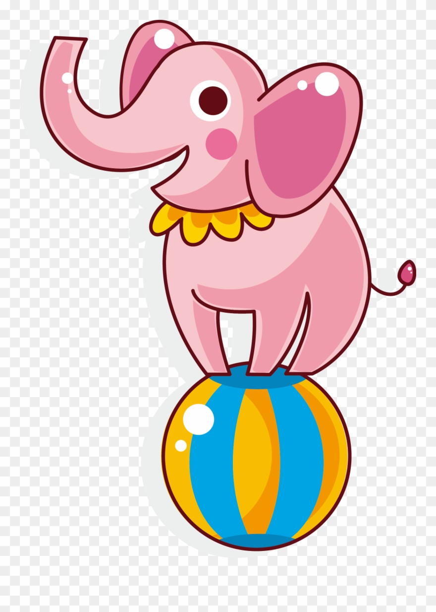 Circus Elephant Clipart - Png Download