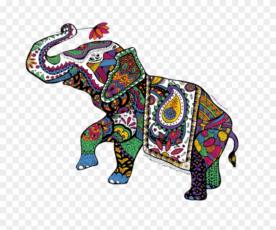 Colorful Elephant Png Clipart Indian Elephant Elephants - Thailand Elephant Clip Art Transparent Png