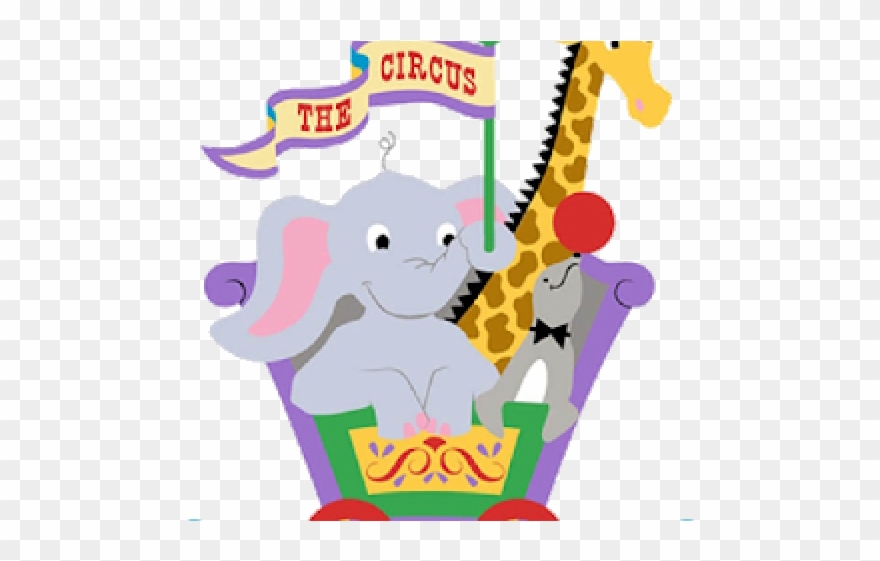 Baby Animal Clipart Circus - Transparent Circus Animal Clipart - Png Download
