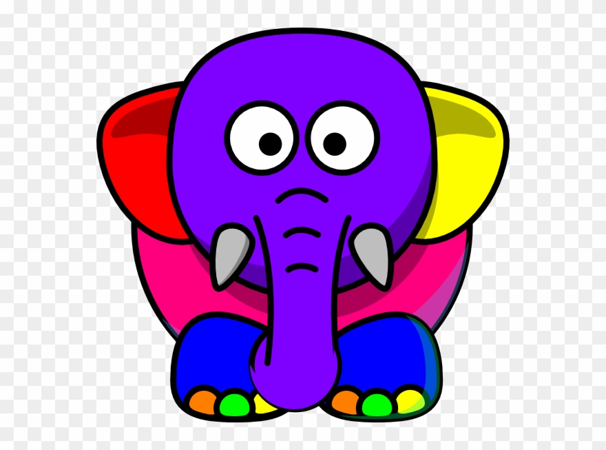 Cartoon Elephant Clip Art At Clipart Library - Cartoon Of Elephant - Png Download
