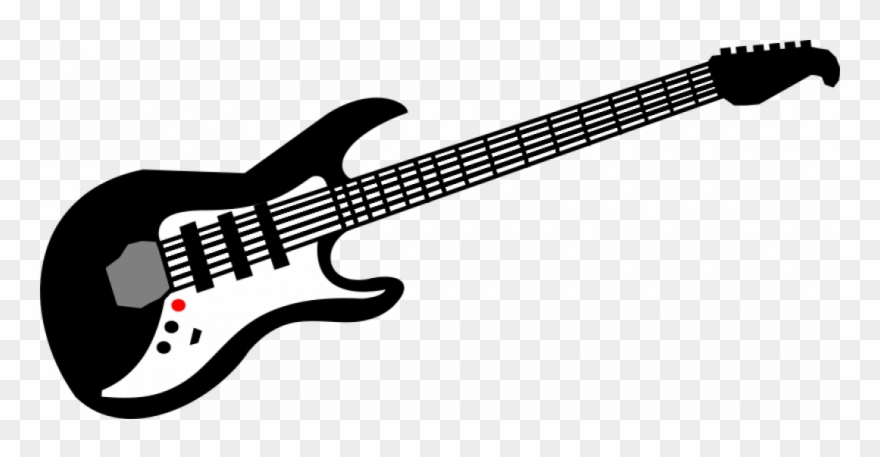 Electric Guitar Vector Download - Guitar Vector Clipart