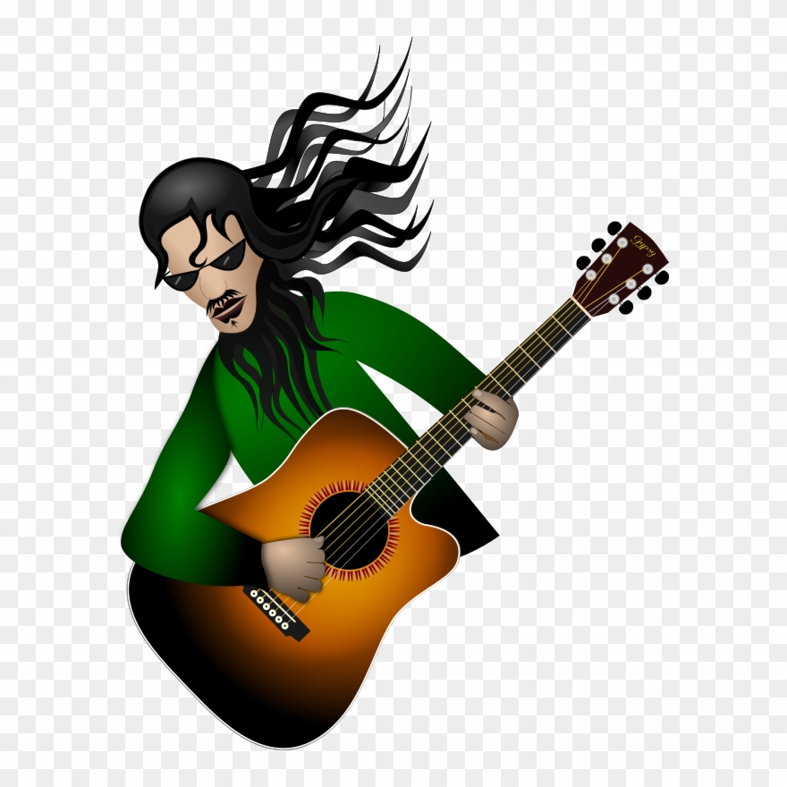Dude Clipart Free For Download - Guitar Clip Art - Png Download