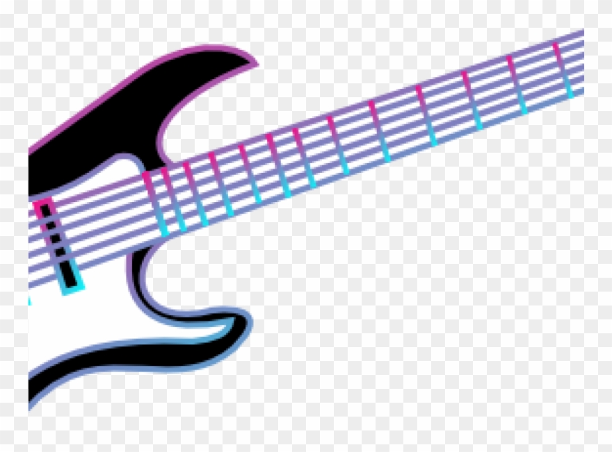 Guitar Cliparts Guitar Clip Art At Clker Vector Clip - Electric Guitar White Blue Vector Free - Png Download