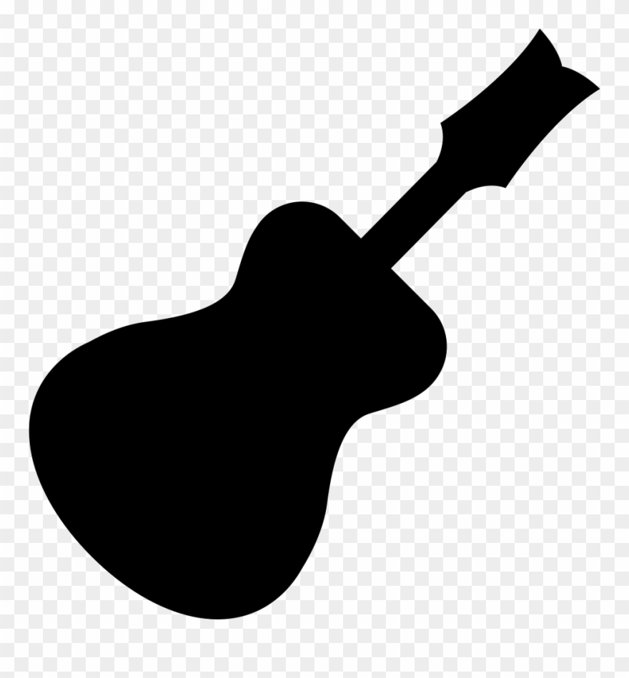Traditional Guitar Black Silhouette Shape Svg Png Icon - Silhuetas De Instrumentos Musicais Clipart