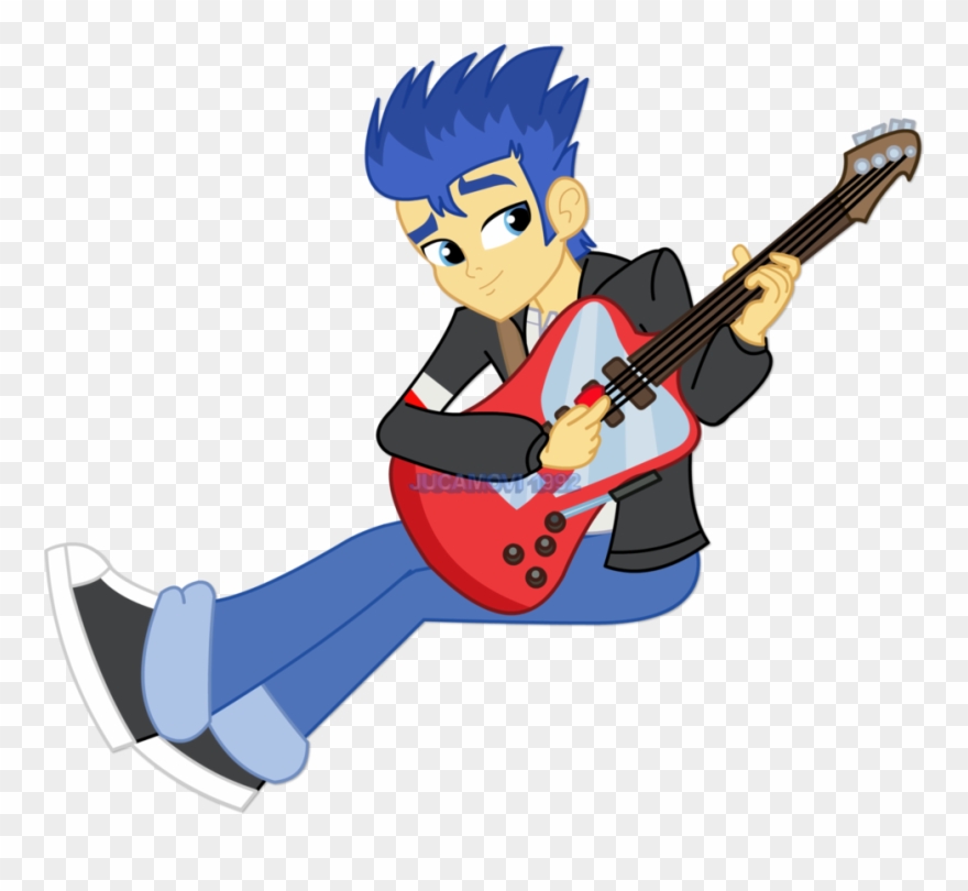 Flash Sentry Playing The By Jucamovi On - Flash Sentry Play Guitar Clipart