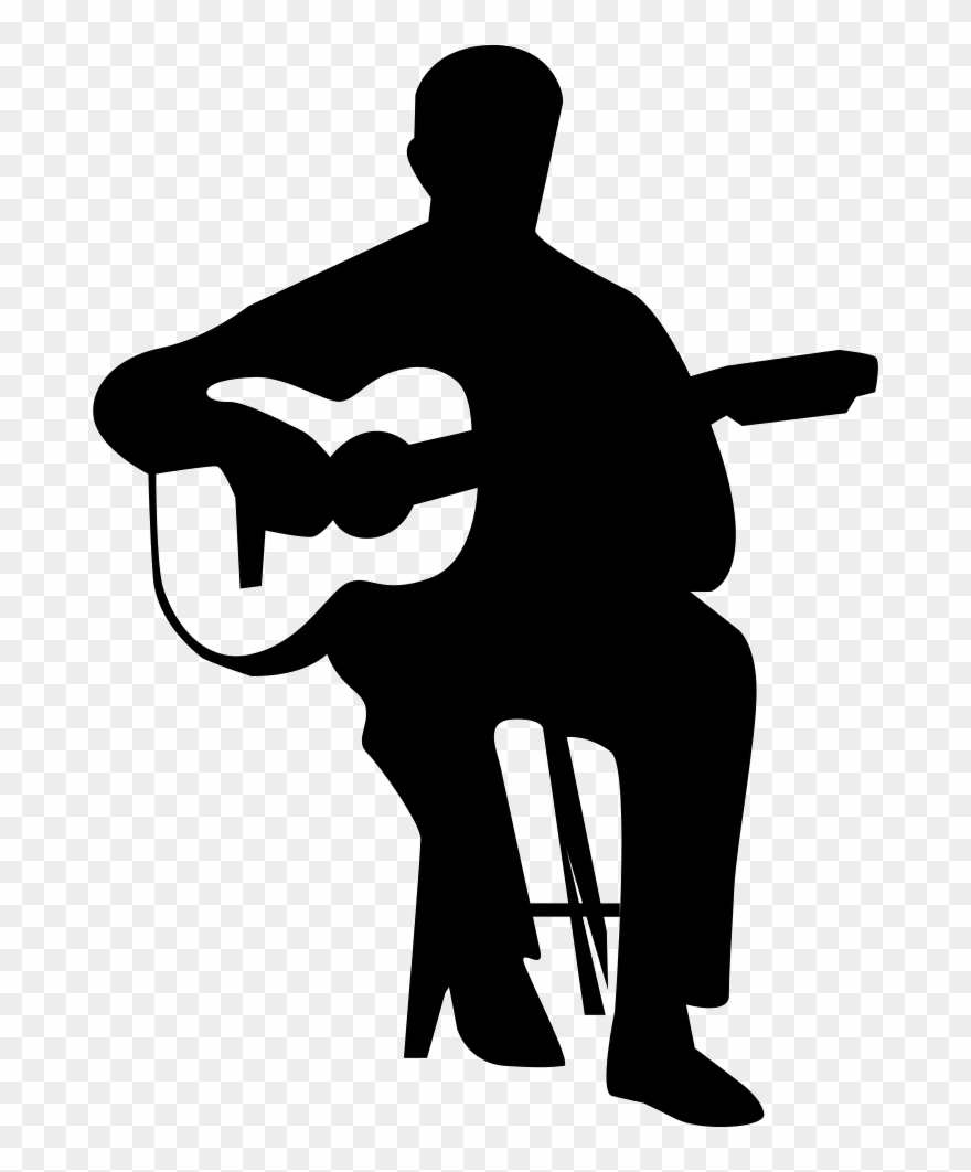 Guitar Clipart Flamenco Guitar - Playing Guitar Vector Png Transparent Png