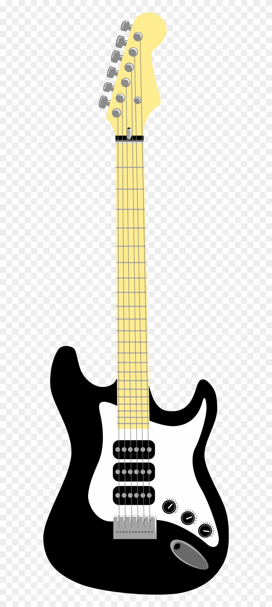 Blue - Electric Guitar Vector Png Clipart
