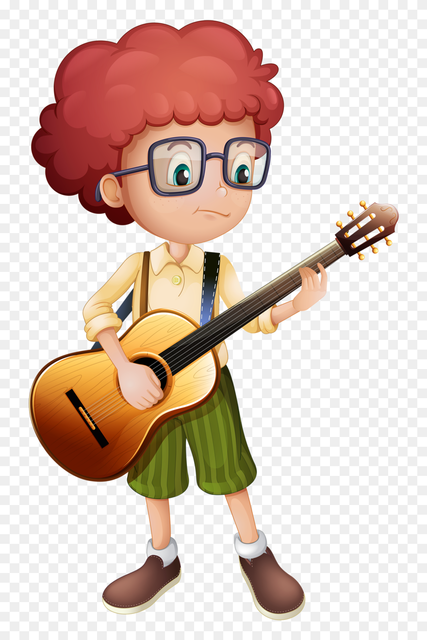 Guitar Clipart Boy - Golden English Workbook Marigold With Activities For - Png Download