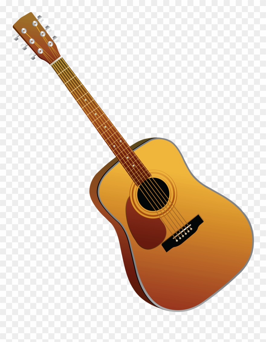 Rejected Stamp Clipart Guitar - Cartoon Guitar Transparent Background - Png Download