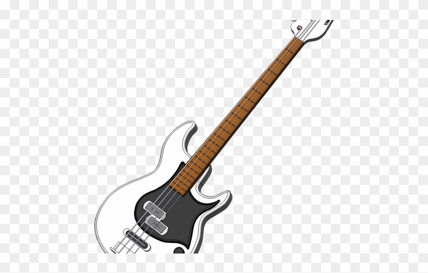 Bass Guitar Clipart Musical Instrument - Png Download