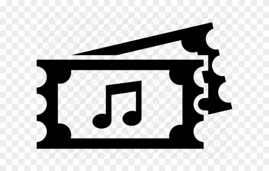 Music Icons Ticket - Movie Ticket Icon Png Clipart