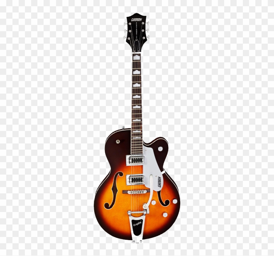 Guitar Clipart Clear Background - Gretsch G5420t Electromatic Hollow Body Sunburst - Png Download