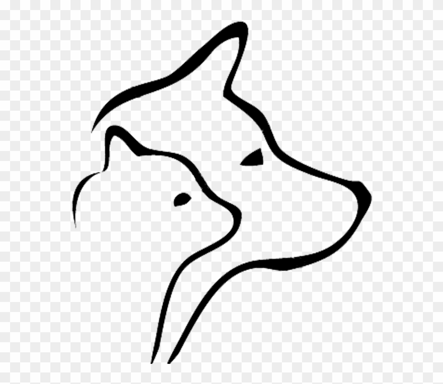 Afbeeldingsresultaat Voor Cat And Dog Silhouette - Cat And Dog Silhouette Png Clipart