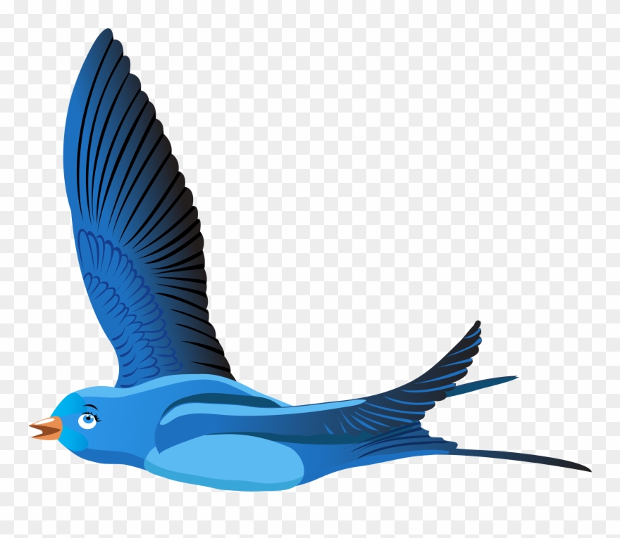 Blue Bird Clipart - Png Download
