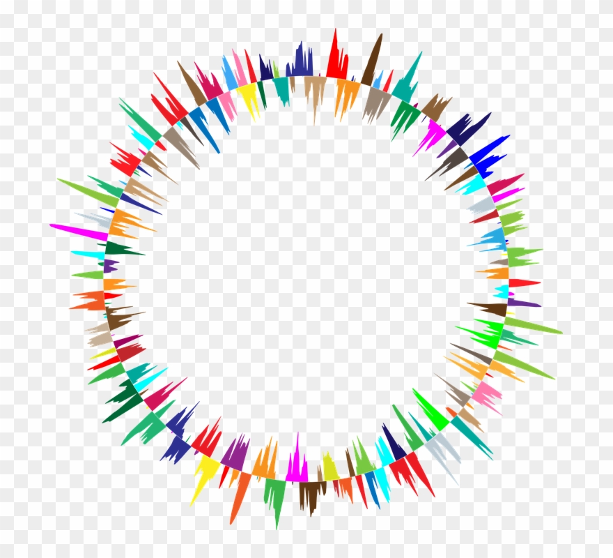 Noise Clipart Sound Wave - Sound Wave Circle Png Transparent Png