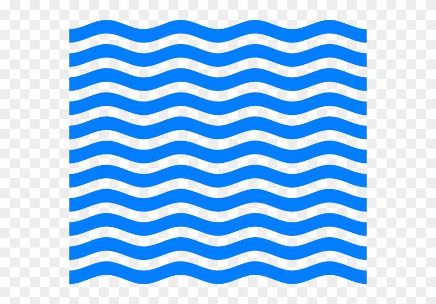 Bluewaves Clip Art At Clker Com Vector - Blue Waves Background Clipart - Png Download