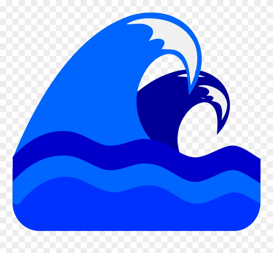Clipart Waves Svg - Clip Art Blue Wave - Png Download