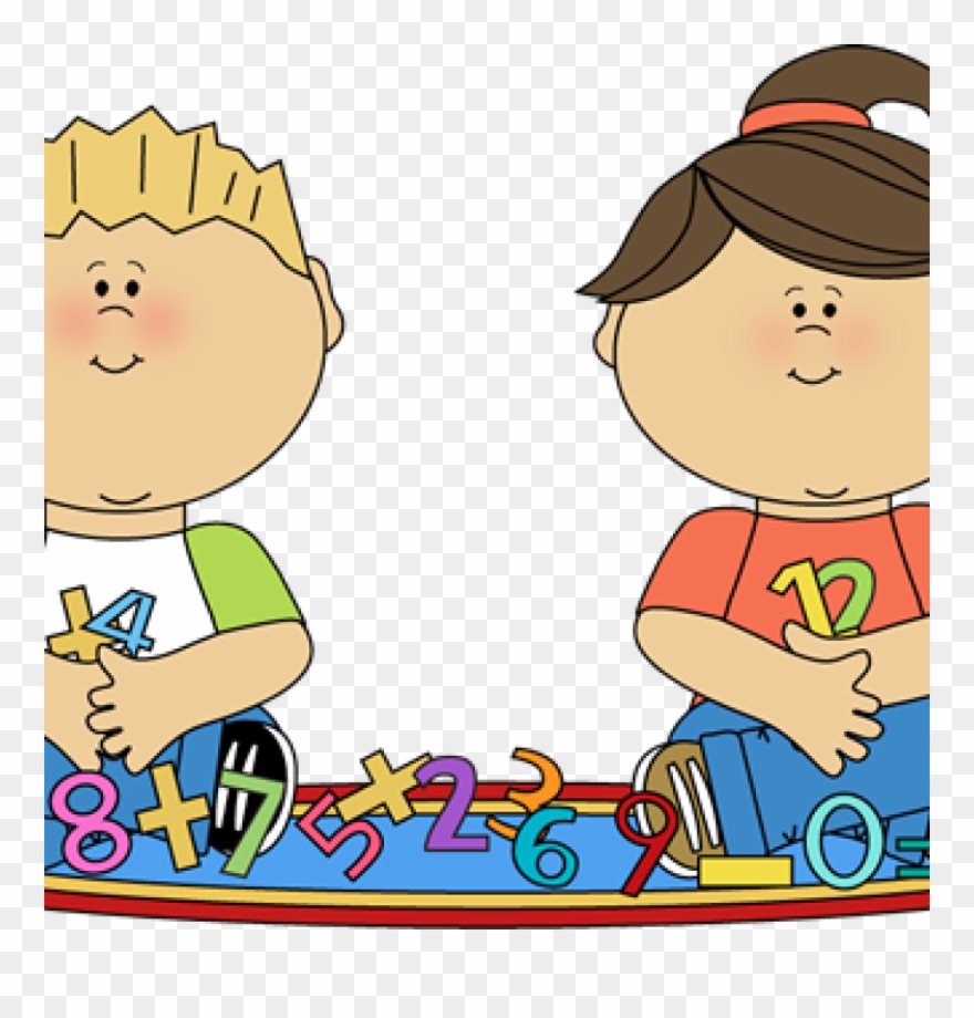 Kids Writing Clipart School Clip Art Images Vector - Math Activity Clip Art - Png Download