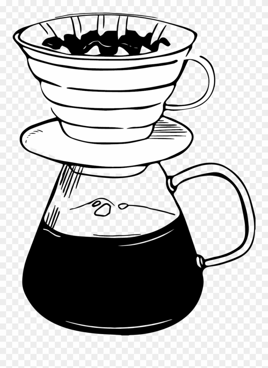 Step 1 Place Your Kalita Wave Filter In Your Kalita - Kalita Wave Sketch Clipart