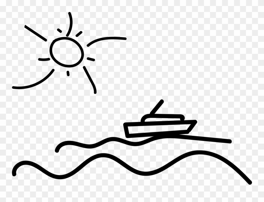 Sun Ship Wave Image Png Clipart