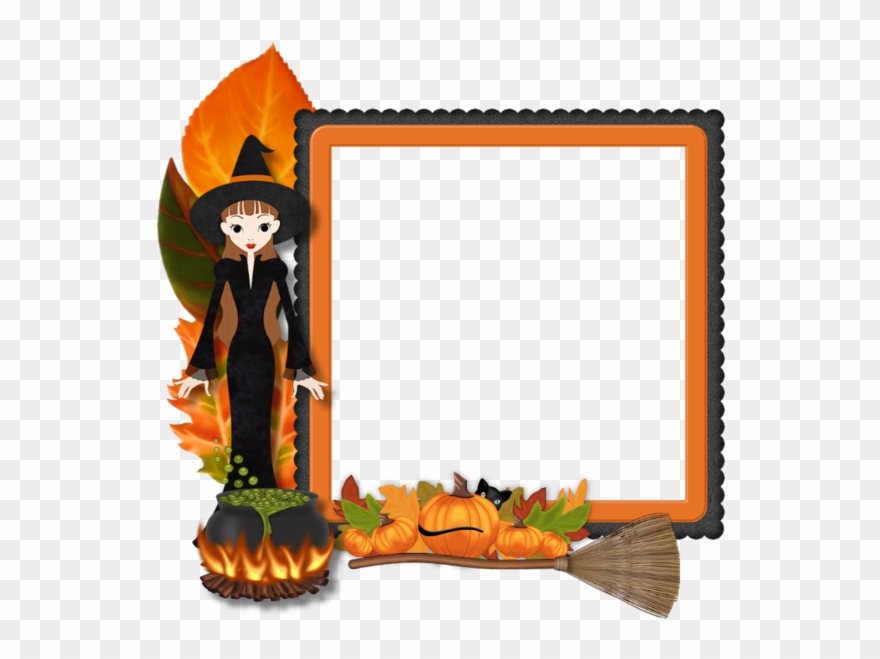 Tubes Halloween Page 2 Wood Border Clip Art Wave Border - Cadre Photo Halloween - Png Download