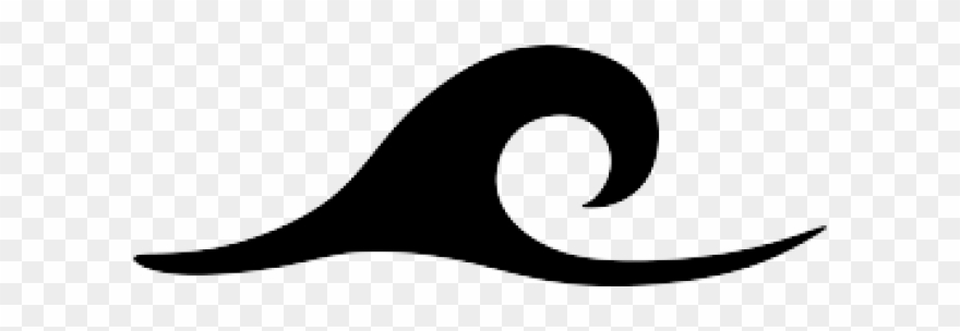 Ocean Wave Clipart - Wave Silhouette Clip Art - Png Download