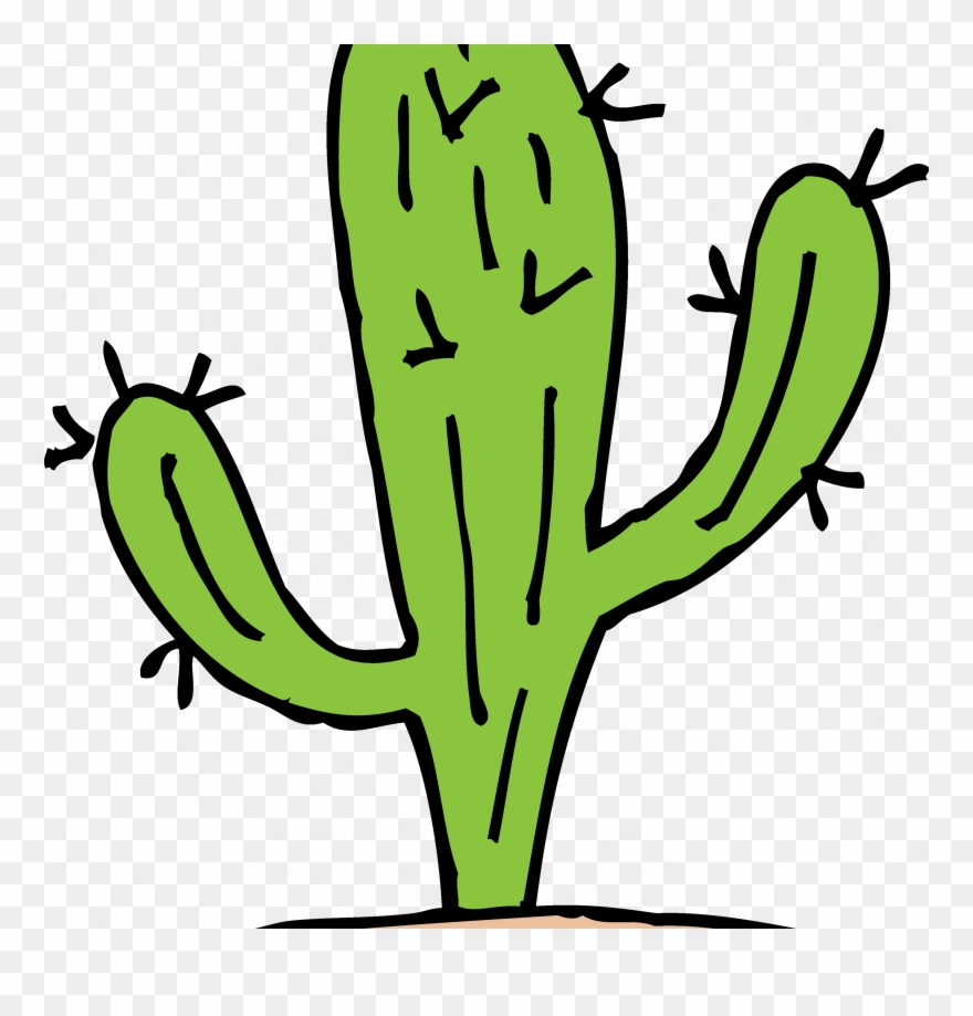 Cactus Clipart New Mexico Pencil And In Color Cactus - Cactus Clipart Black And White - Png Download