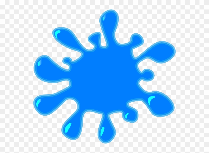 Water Clipart Splat - Clipart Green Paint Splatter - Png Download