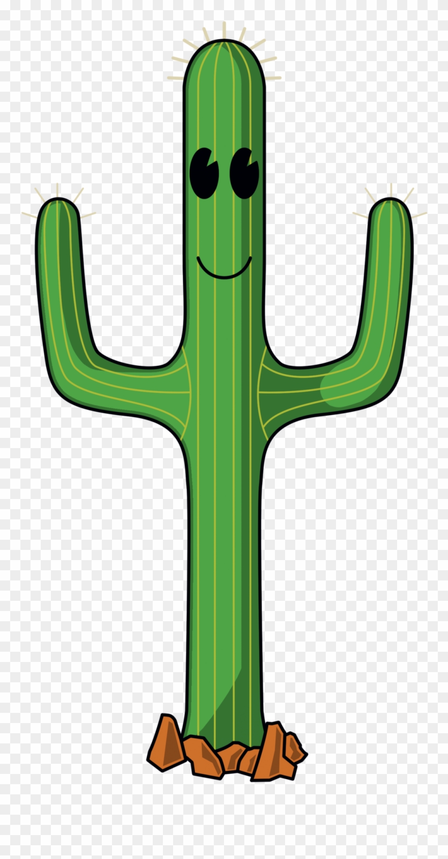 Cartoon Cactus - Clipart Library - Animated Cactus Png Transparent Png
