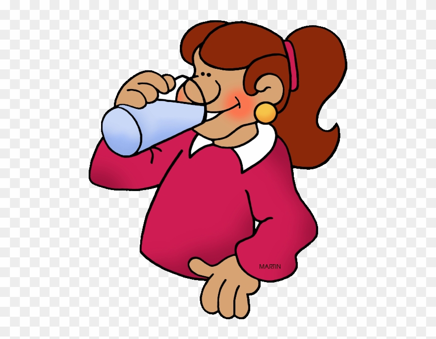 United States Clip Art By Phillip Martin - Drinking Water Clipart Transparent - Png Download