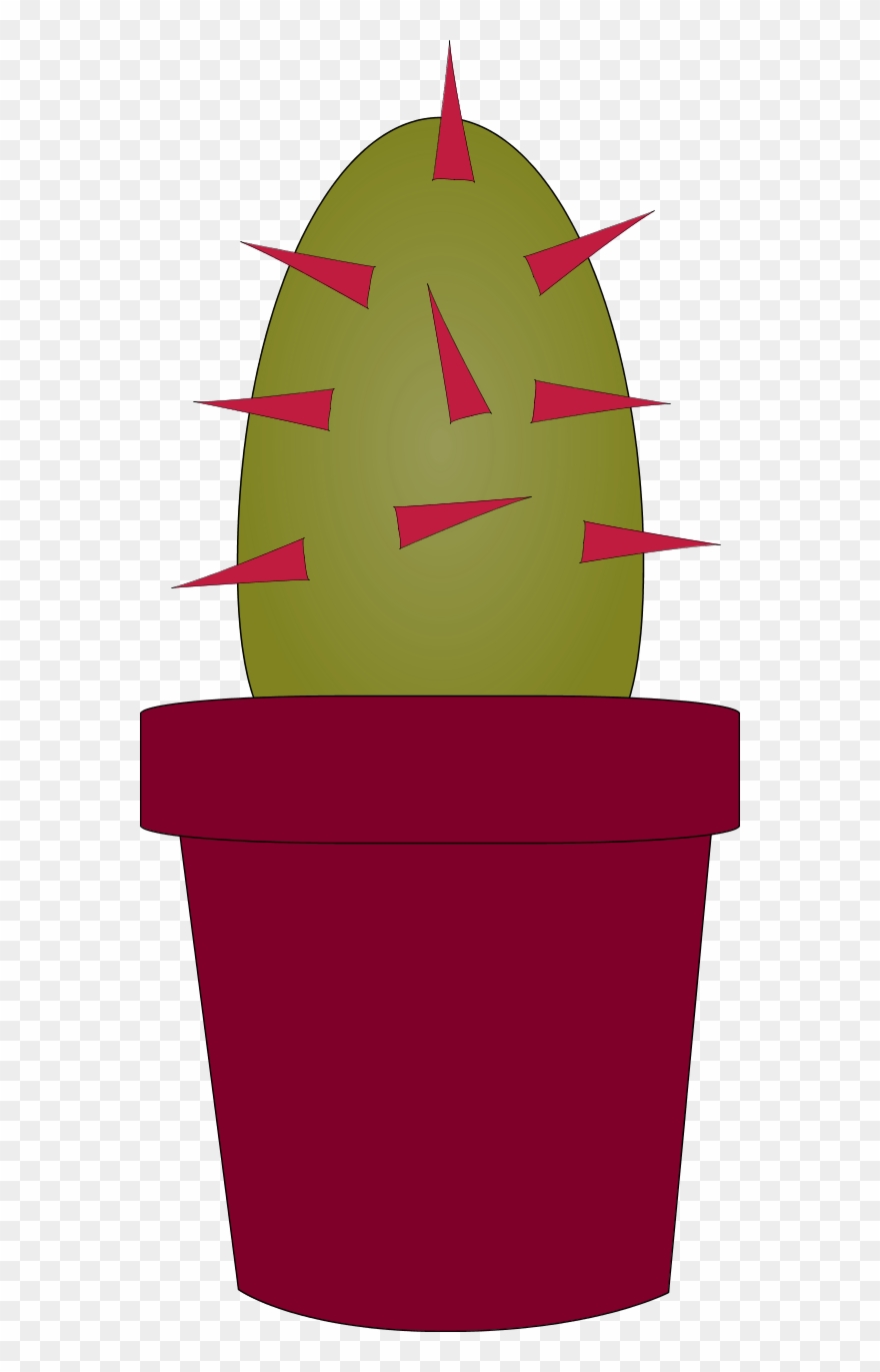 Cactus Plant Cartoon - Clip Art - Png Download