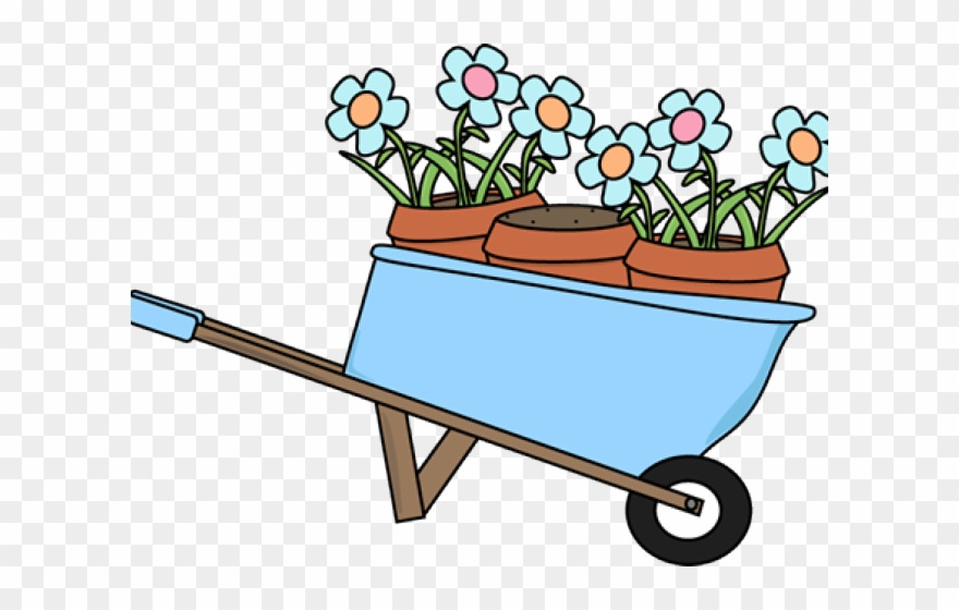 Potted Plants Clipart Land Plant - Lente Woordkaarten - Png Download