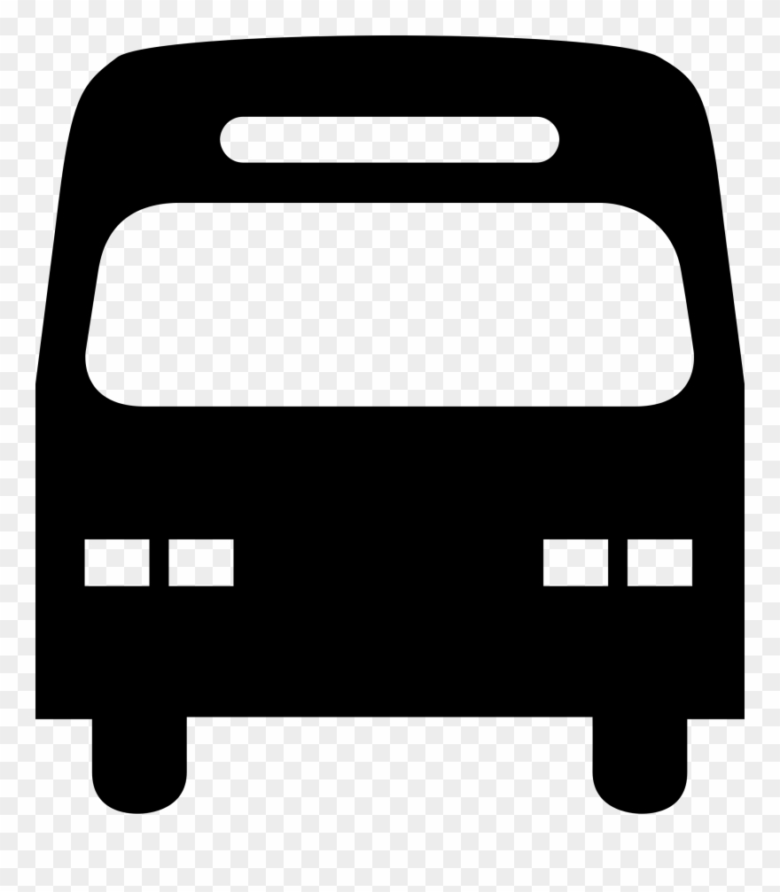 Big Image - City Bus Black Png Clipart