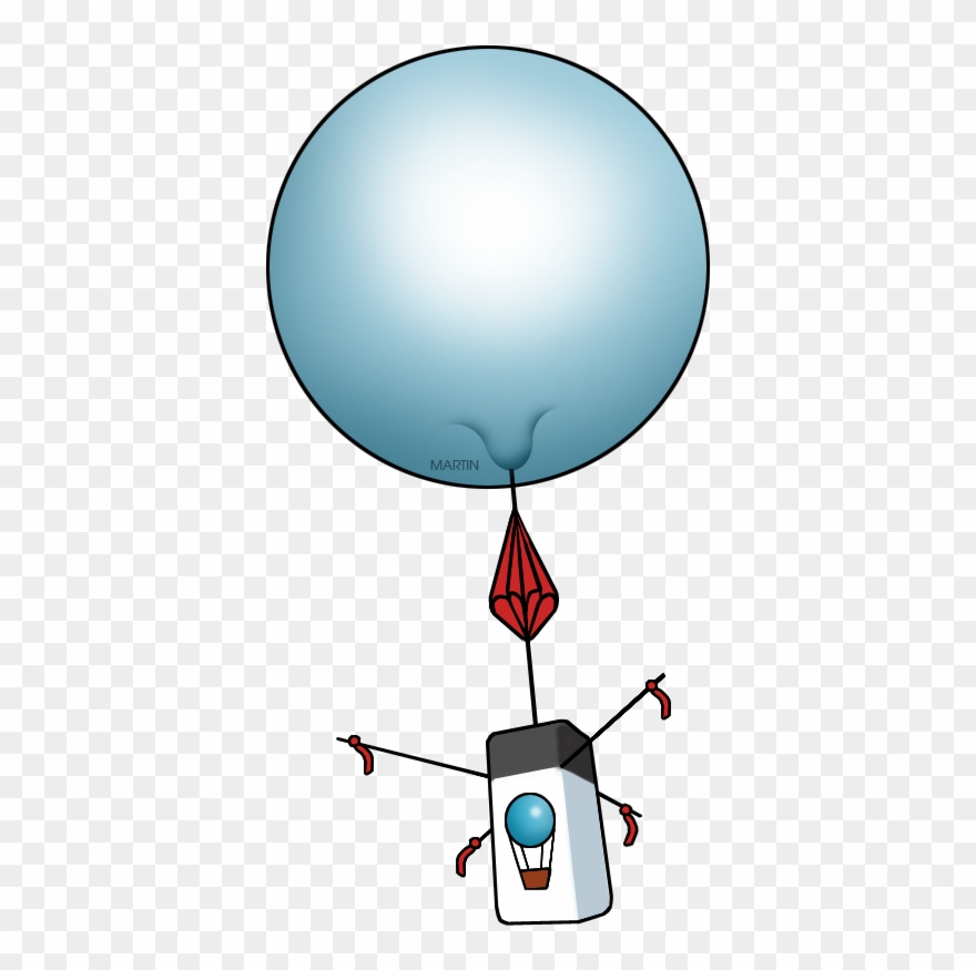 Clip Art By Phillip Martin Balloon - Weather Balloon Clipart - Png Download