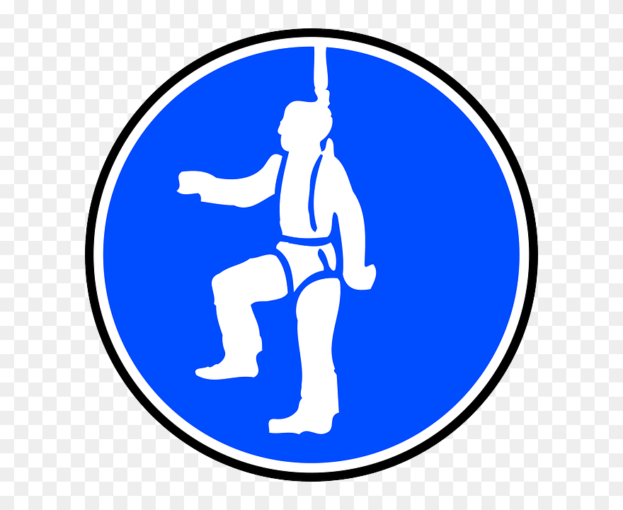 Protection - Working At Heights Vector Clipart