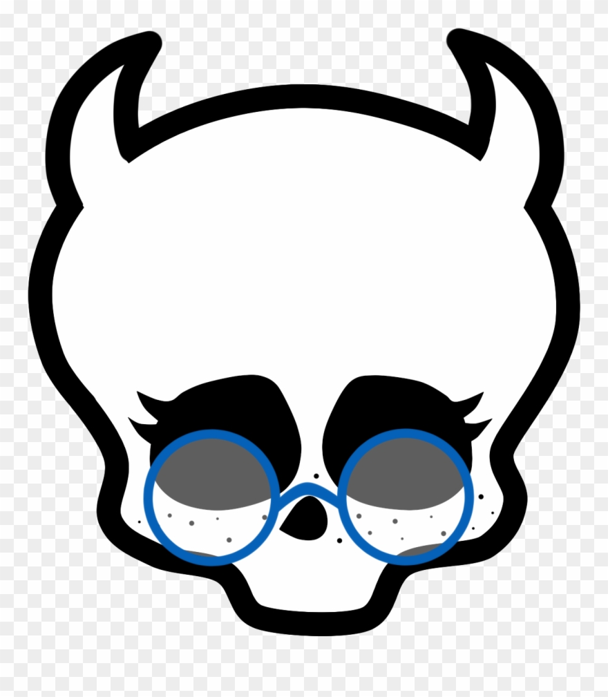 Estelle Is The 16 Year Old Daughter Of An Ala, A Demon - Monster High Skull Png Clipart