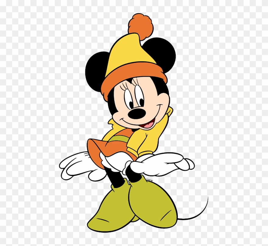Winter Season Clip Art - Mickey Mouse & Minnie Mouse Clipart - Png Download