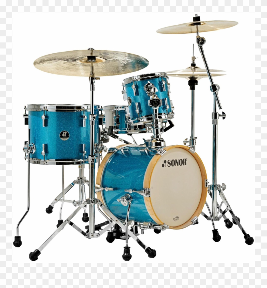 Sonor Martini 4-piece Shell Pack Turquoise Galaxy Sparkle Clipart