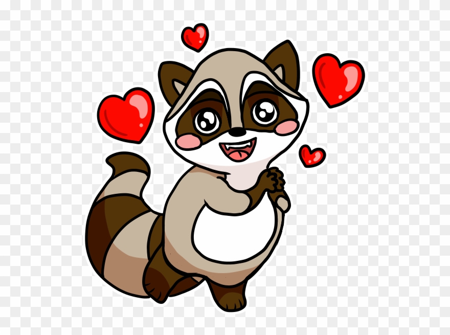 Bandit The Raccoon Messages Sticker-4 Clipart
